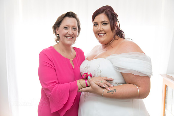 Carly and James's wedding.