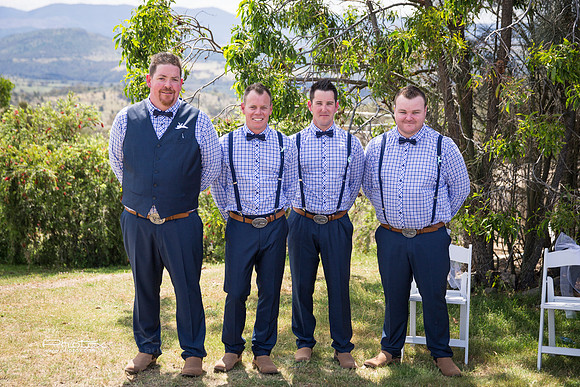Carly and James's wedding.