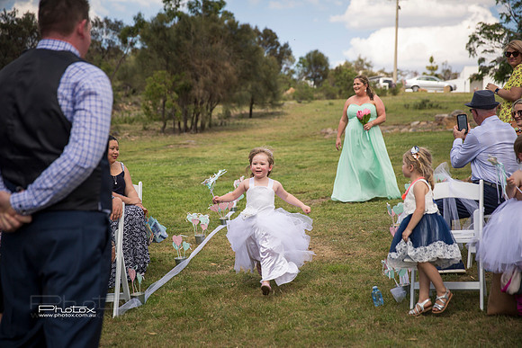 Carly and James's wedding.