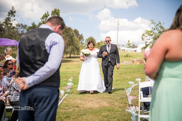 Carly and James's wedding.