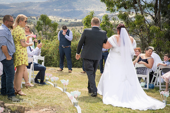 Carly and James's wedding.