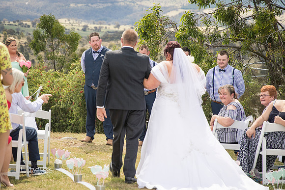 Carly and James's wedding.