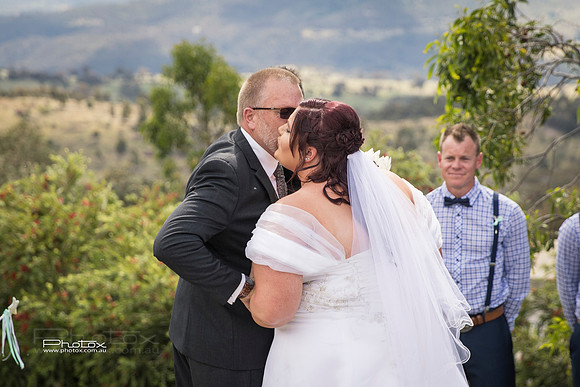 Carly and James's wedding.