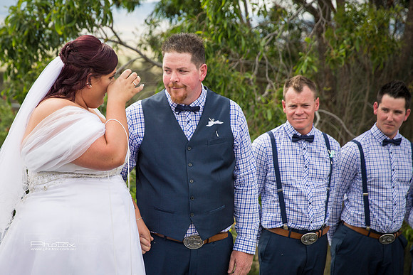 Carly and James's wedding.