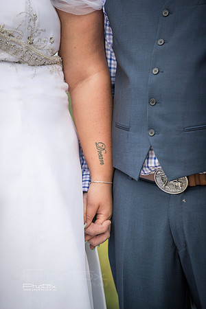 Carly and James's wedding.