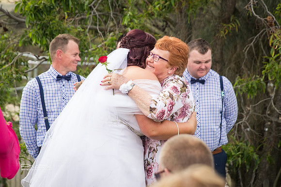 Carly and James's wedding.