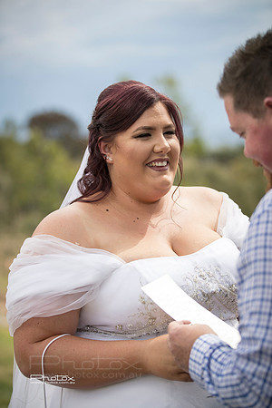 Carly and James's wedding.