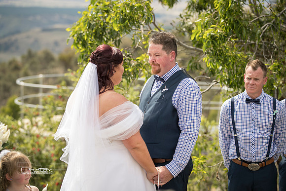 Carly and James's wedding.