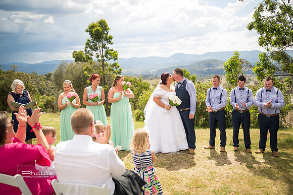 Carly and James's wedding.