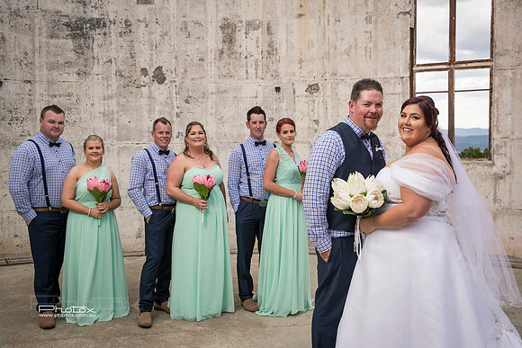 Carly and James's wedding.