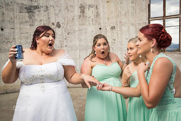 Carly and James's wedding.