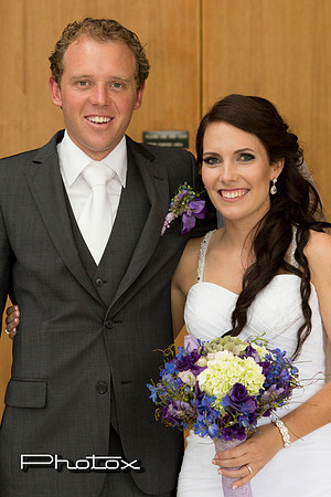 Michelle and Dex after the ceremony.