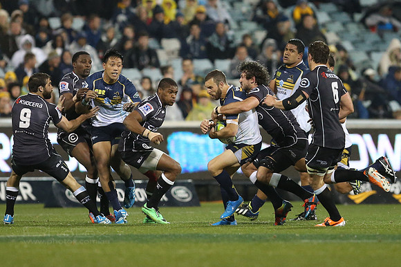 University Of Canberra Brumbies Vs Durban Sharks.